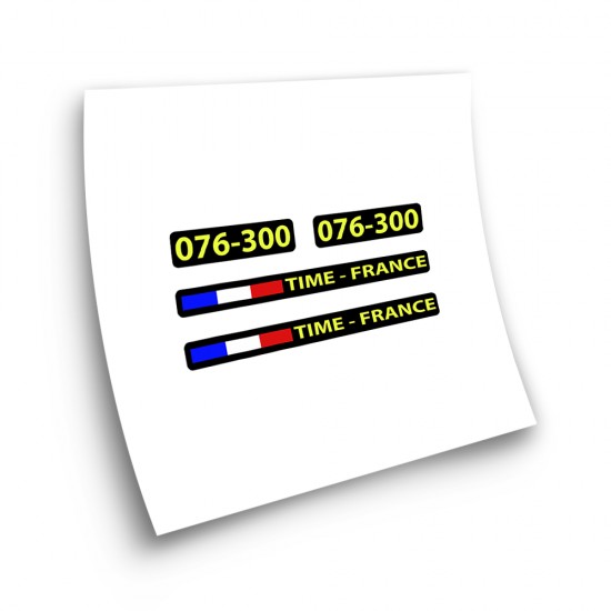 Time France 076-300 Seatpost Bike Sticker Choose Colour - Star Sam