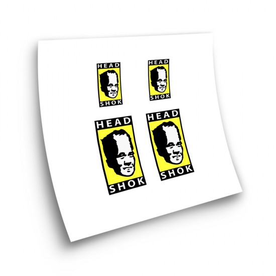 Stickers Pour Velo con logo Head Shox Decoupe - Star Sam