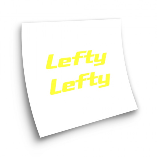 Autocollants Pour Velo avec logo Lefty Decoupe - Star Sam