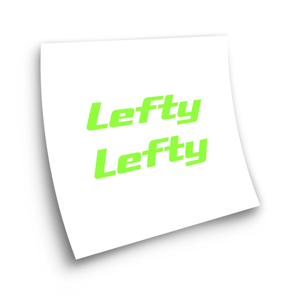 Lefty fahrrad logo aufkleber