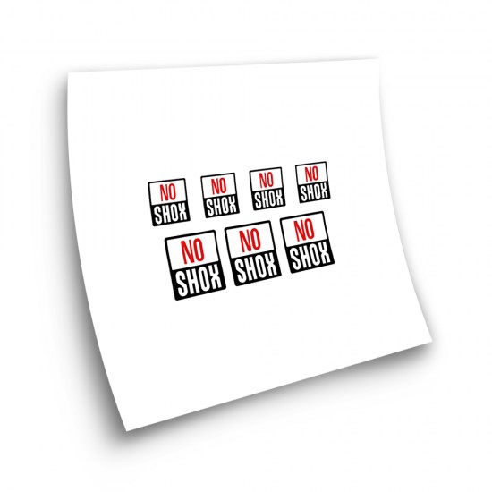 No Shox Logo Fiets StickersDie Cut Stickers - Ster Sam