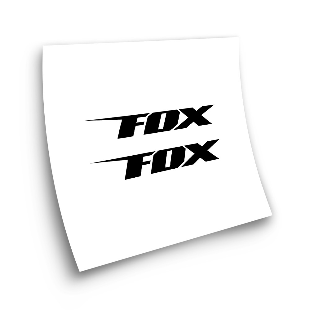 Stickers met fietslogo Fox