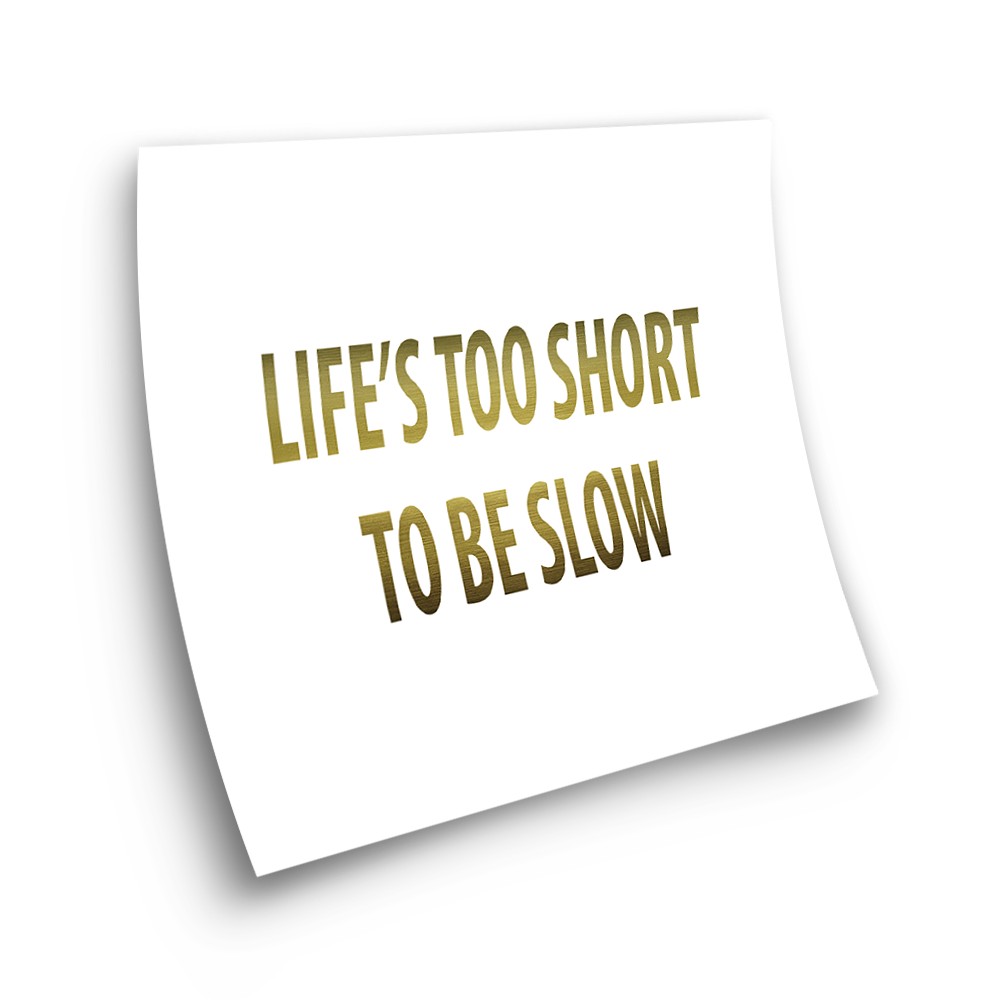 Life's too short to be slow...