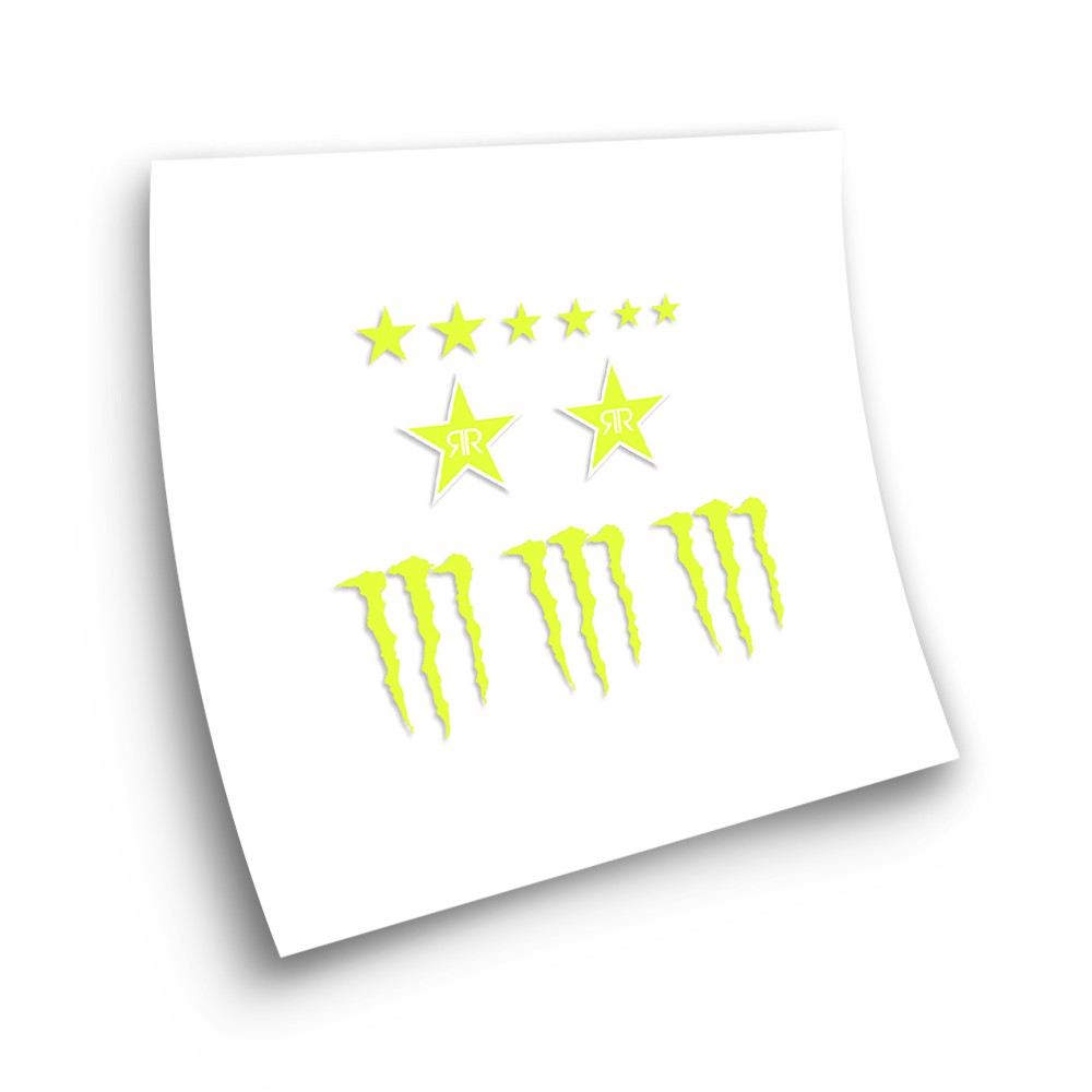 Monster Energy Mod 5 Fahrrad-Aufkleber Farbe Wahlen - Star Sam